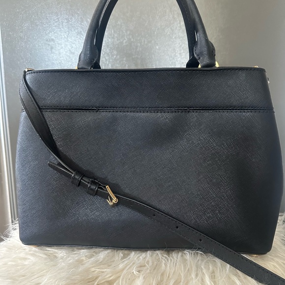 Michael Kors Hailee Crossgrain Leather Satchel - Picture 10 of 12